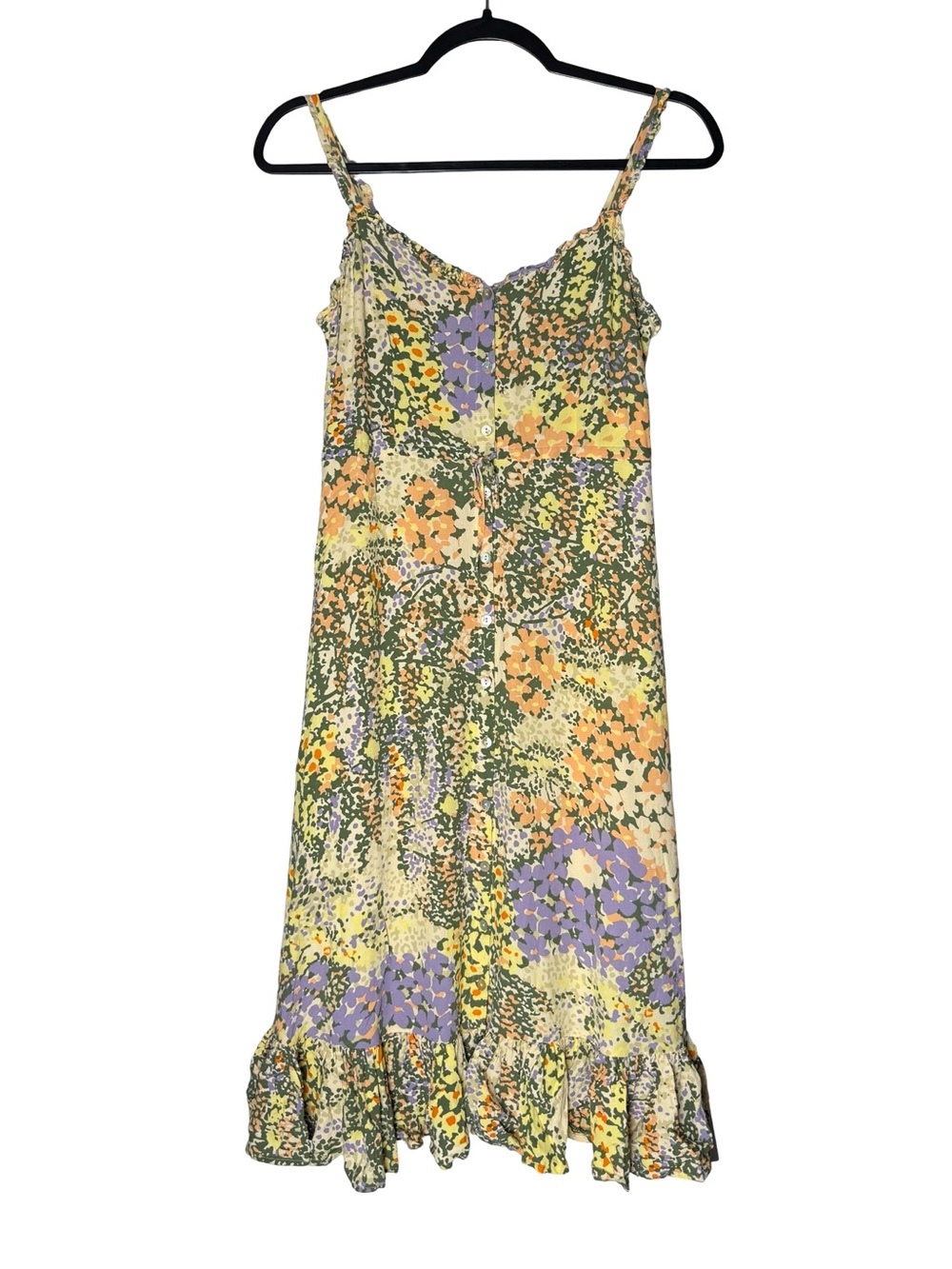 Rails Adalyn Dress XS Gardenia Floral Midi Romantic Garden Party Sundress